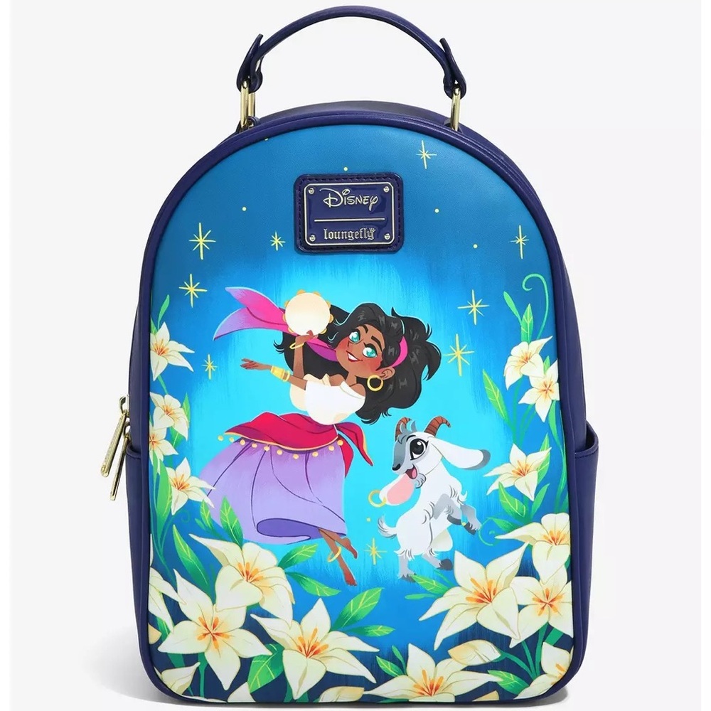 COPY - Disney The Hunchback of Notre Dame Esmeralda & Djali Floral Mini Backpack